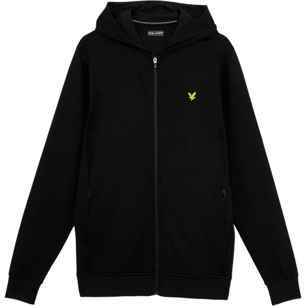 Lyle & Scott Mens Fly Fleece Full Zip Hoodie / Jet Black